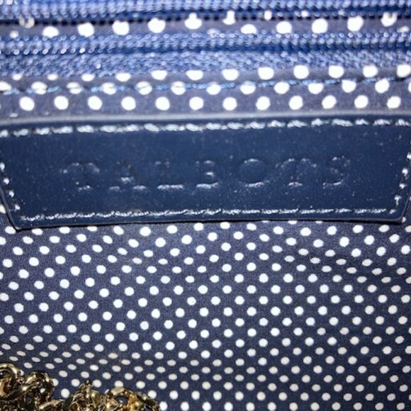 Women Brand New Talbots Woven Navy Blue Convertible Handbag - Picture 3 of 6